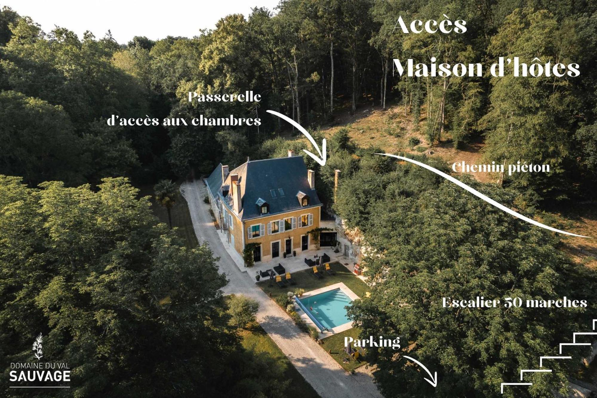 Bed and Breakfast Domaine Du Val Sauvage Ланже Экстерьер фото
